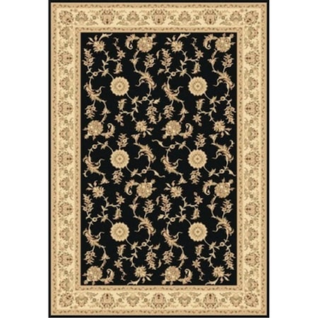 Dynamic Rugs Legacy 6.7 x 9.6 58017-090 Rug - Black LE71058017090